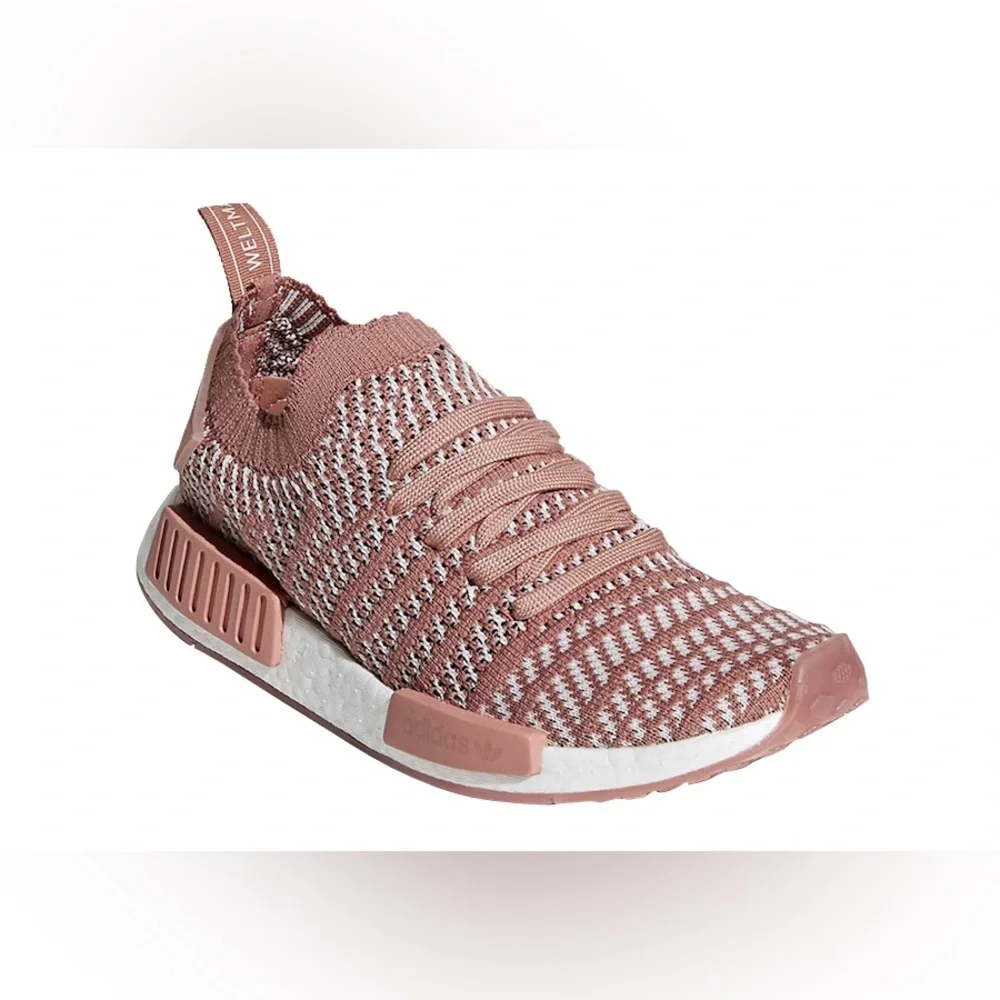 Adidas NMD PR1 Primeknit Sneakers Ash Pink Womens Size 8